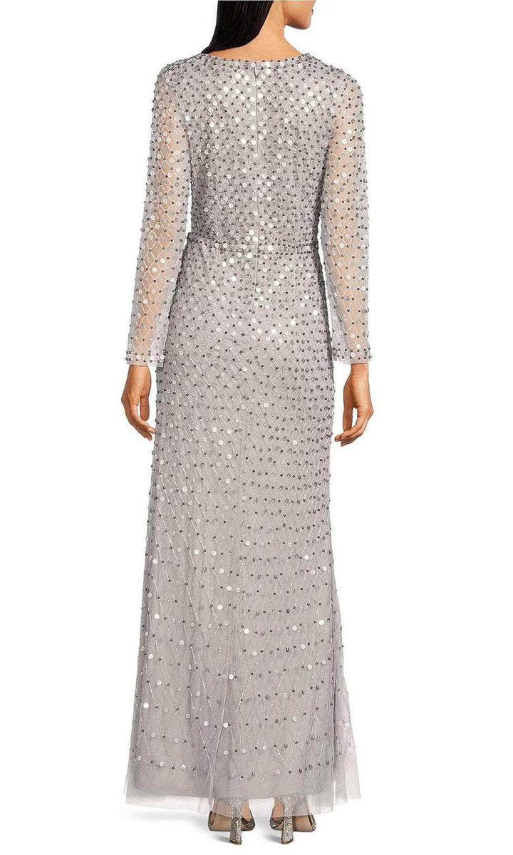 Aidan Mattox MD1E207720 Embellished V Neck Evening Dress