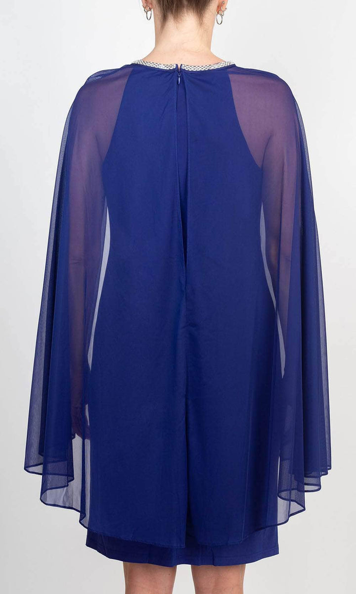 R&M Richards - Sheer Illusion Cocktail Dress - ShopperBoard