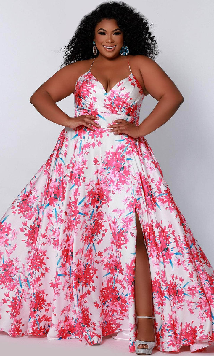 Sydney's Closet - CE2206 Floral Sleeveless Maxi Dress