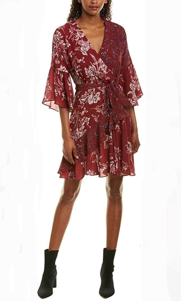 French connection burgundy on sale dress