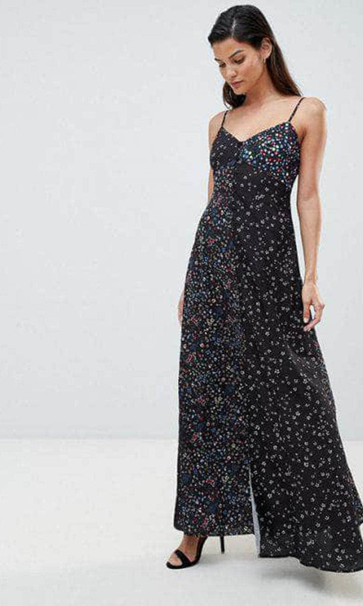 Aubine fluid floral maxi dress shops