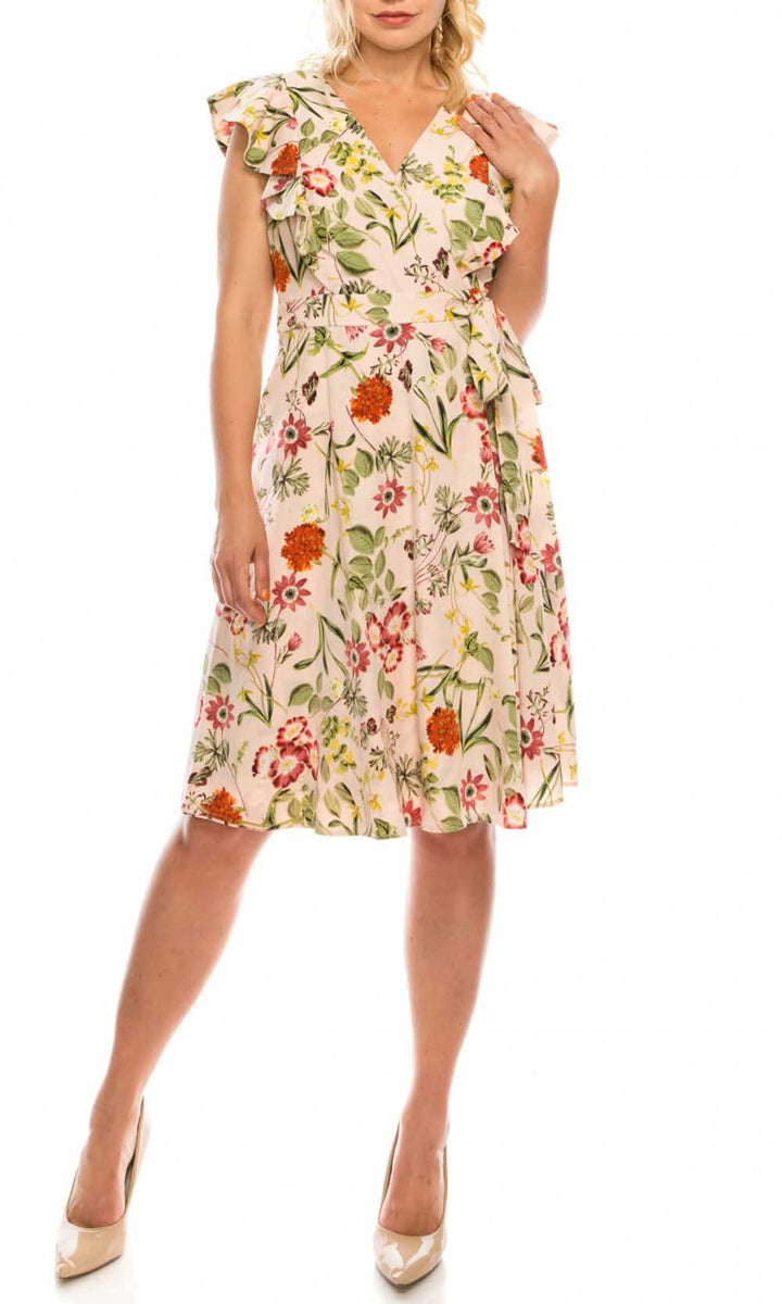 Maggy london floral store a line dress