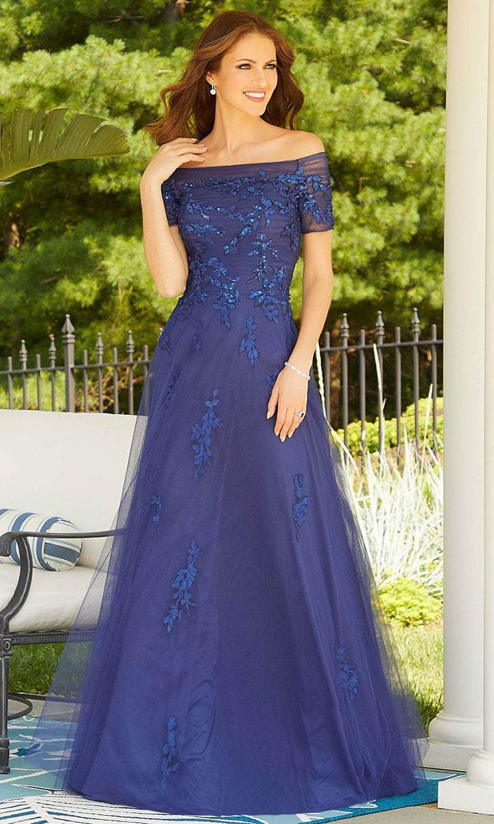 Mori Lee 72503 Illusion Off Shoulder Prom Gown Couture Candy