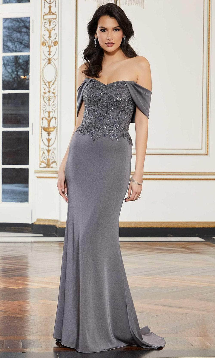 Charcoal shop evening dress