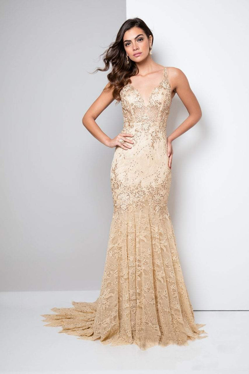 Terani Couture - Embellished Mermaid Gown 1711GL3526