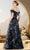 Janique 12621 - Off Shoulder Applique Evening Dress