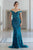 Terani Couture - 1913GL9586 Embellished Off-Shoulder Trumpet Dress