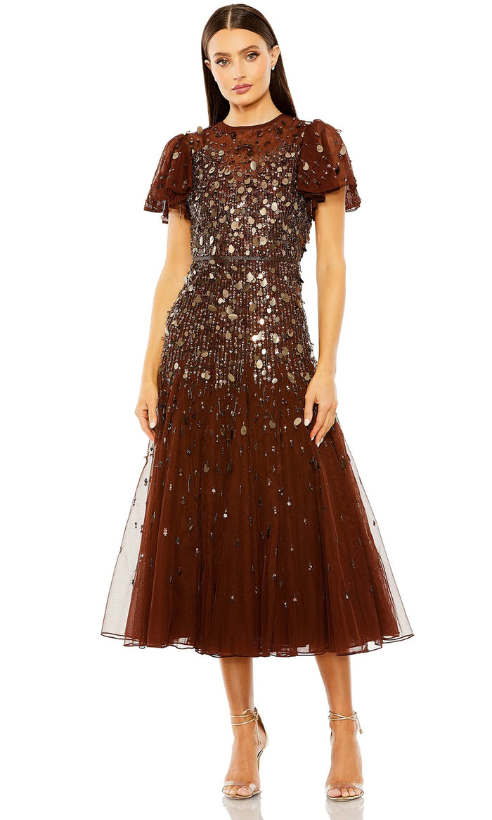 Mac Duggal 24018 - Jewel Neck Sequin Dress