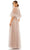 Mac Duggal 42098 - Feather Detail Cape Evening Dress