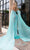 Rachel Allan 50318 - Sequin Embellished Cape Accented Prom Gown