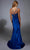 Alyce Paris 61827 - Beaded Corset Sheath Gown with Slit