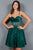 Cinderella Couture 8126J - Sweetheart Neck A-Line Cocktail Dress In Green