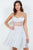 Cinderella Couture 8126J - Sweetheart Neck A-Line Cocktail Dress In Silver