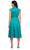 Alex Evenings 8166698 - V-Neck Taffeta Tea-Length Dress with Waist Tie