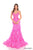 Amarra 88378 - Sleeveless Sequin Trumpet Gown In Pink