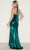 Poly USA 9542 - Halter Ruched Bodice Prom Dress