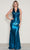 Poly USA 9542 - Halter Ruched Bodice Prom Dress