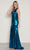 Poly USA 9542 - Halter Ruched Bodice Prom Dress