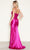 Poly USA 9644 - Bow Accented Sweetheart Satin Prom Dress