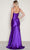 Poly USA 9644 - Bow Accented Sweetheart Satin Prom Dress