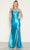 Poly USA 9644 - Bow Accented Sweetheart Satin Prom Dress