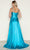 Poly USA 9702 - Sweetheart Pleated Waist Prom Dress