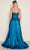 Poly USA 9720 - Straight Neckline Metallic Prom Dress