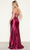 Poly USA 9734 - Satin Sheath Lace-Up Back Prom Gown