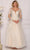 Dave & Johnny Bridal 10299W - Long Sleeve Applique Gown