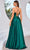 J'Adore Dresses J25001 - Spaghetti Strap High Slit Evening Dress