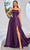 J'Adore Dresses J25001 - Spaghetti Strap High Slit Evening Dress