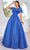 J'Adore Dresses J25002 - Square Sparkle Tulle Evening Dress