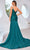 J'Adore Dresses J25015 - Sequin Embroidered V-Neck Evening Dress