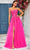 J'Adore Dresses J25017 - Straight Across Appliqued Evening Dress