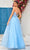 J'Adore Dresses J25018 - Embroidered Corset V-Neck Evening Dress
