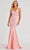 Colette By Daphne LC9009 - Spaghetti Strap Beaded Mermaid Gown