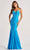 Colette By Daphne LC9009 - Spaghetti Strap Beaded Mermaid Gown