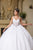 May Queen LK269 - Floral Lace Ballgown In White