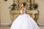 May Queen LK269 - Floral Lace Ballgown In White