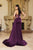 May Queen MQ2110 - Crystal Bead Sweetheart Evening Dress In Purple