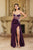 May Queen MQ2110 - Crystal Bead Sweetheart Evening Dress In Purple