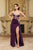 May Queen MQ2110 - Crystal Bead Sweetheart Evening Dress In Purple