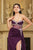 May Queen MQ2110 - Crystal Bead Sweetheart Evening Dress In Purple