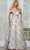 Marsoni by Colors MV1324 - Fold-Over Sweetheart Jacquard Formal Gown