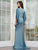 Marsoni by Colors MV1348 - Crystal and Beaded Embellished Evening Gown In Blue