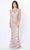 Montage by Mon Cheri - 119958 Ombre Lace Trumpet Dress in Champagne Ombre