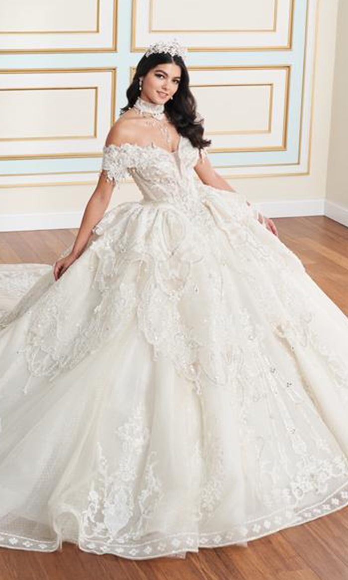 Princesa by Ariana Vara PR70101 - Embellished Sweetheart Neck Ballgown