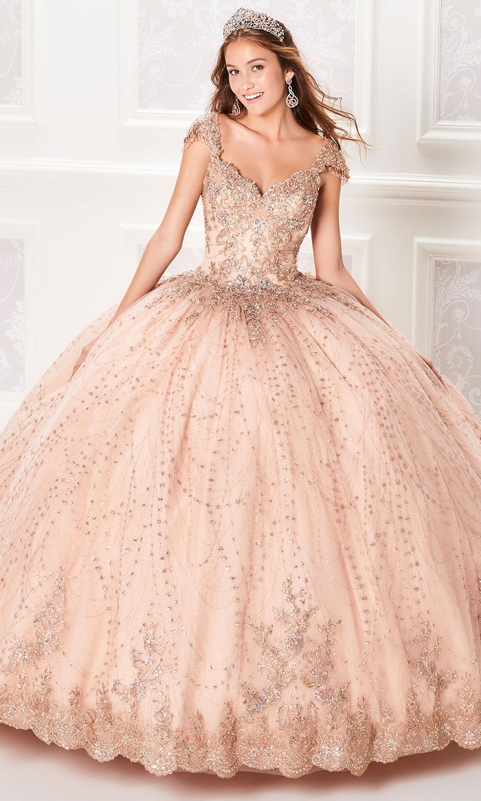 Princesa by Ariana Vara PR21964 - Stone Embellished Ball Gown