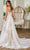 Rachel Allan RB3204 - Plunging Neckline Embroidered Bridal Gown