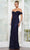 Rina Di Montella RD3144 - Scalloped Peplum Off Shoulder Formal Gown